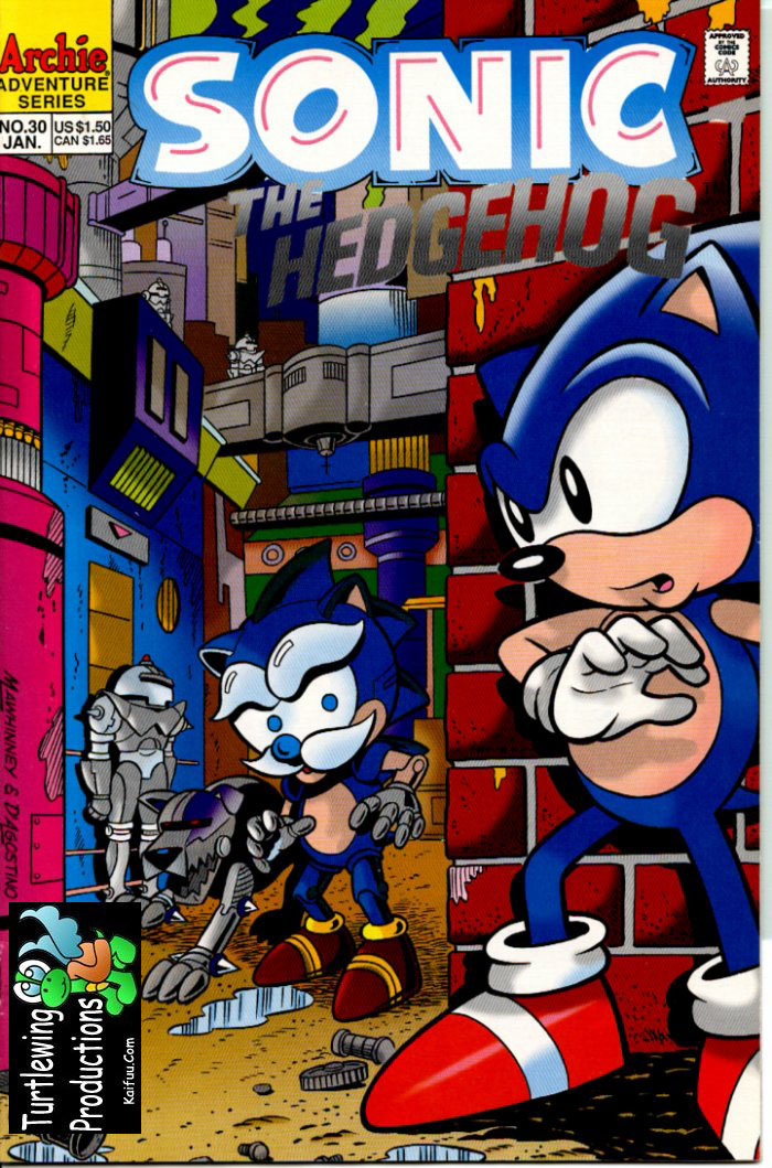 Sonic - Archie Adventure Series January 1996 Cover Page